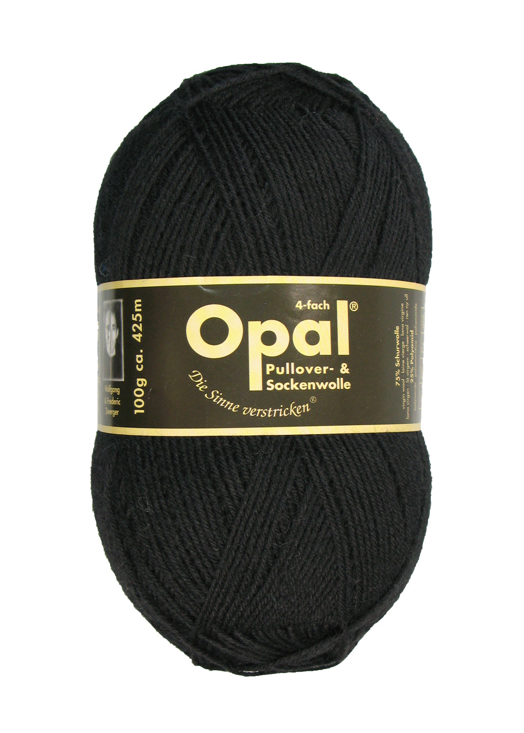 Opal 4-trådigt enfärgat garn
