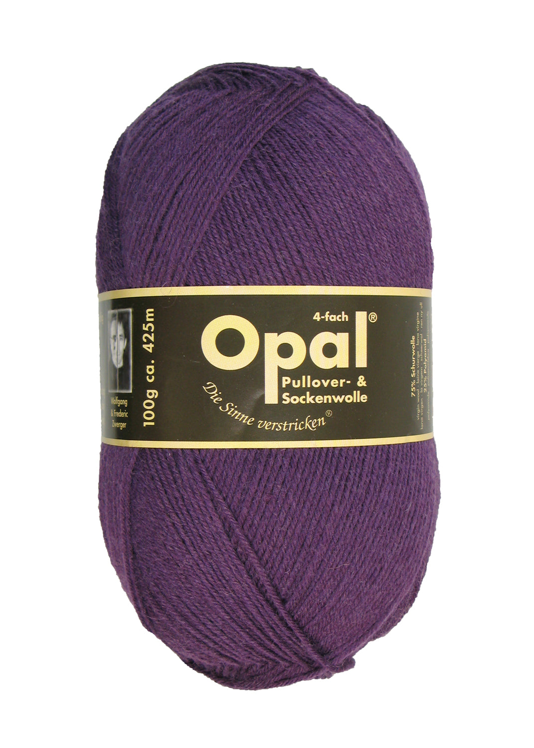 Opal 4-trådigt enfärgat garn