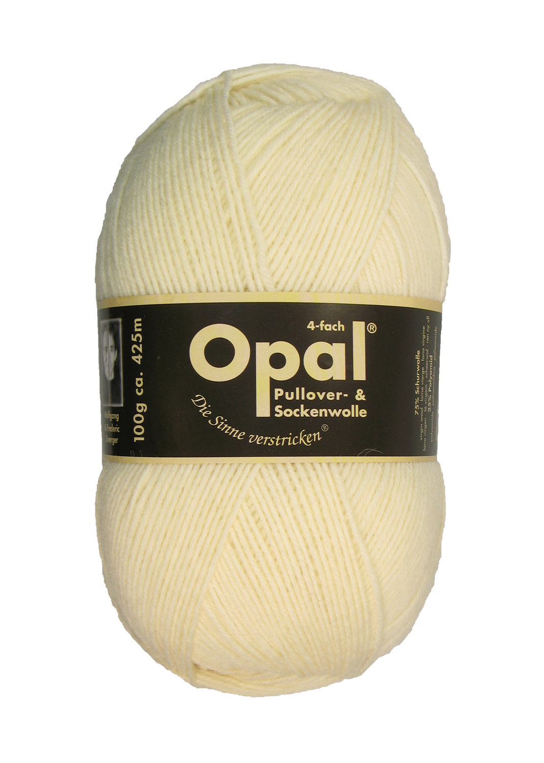 Opal 4-trådigt enfärgat garn