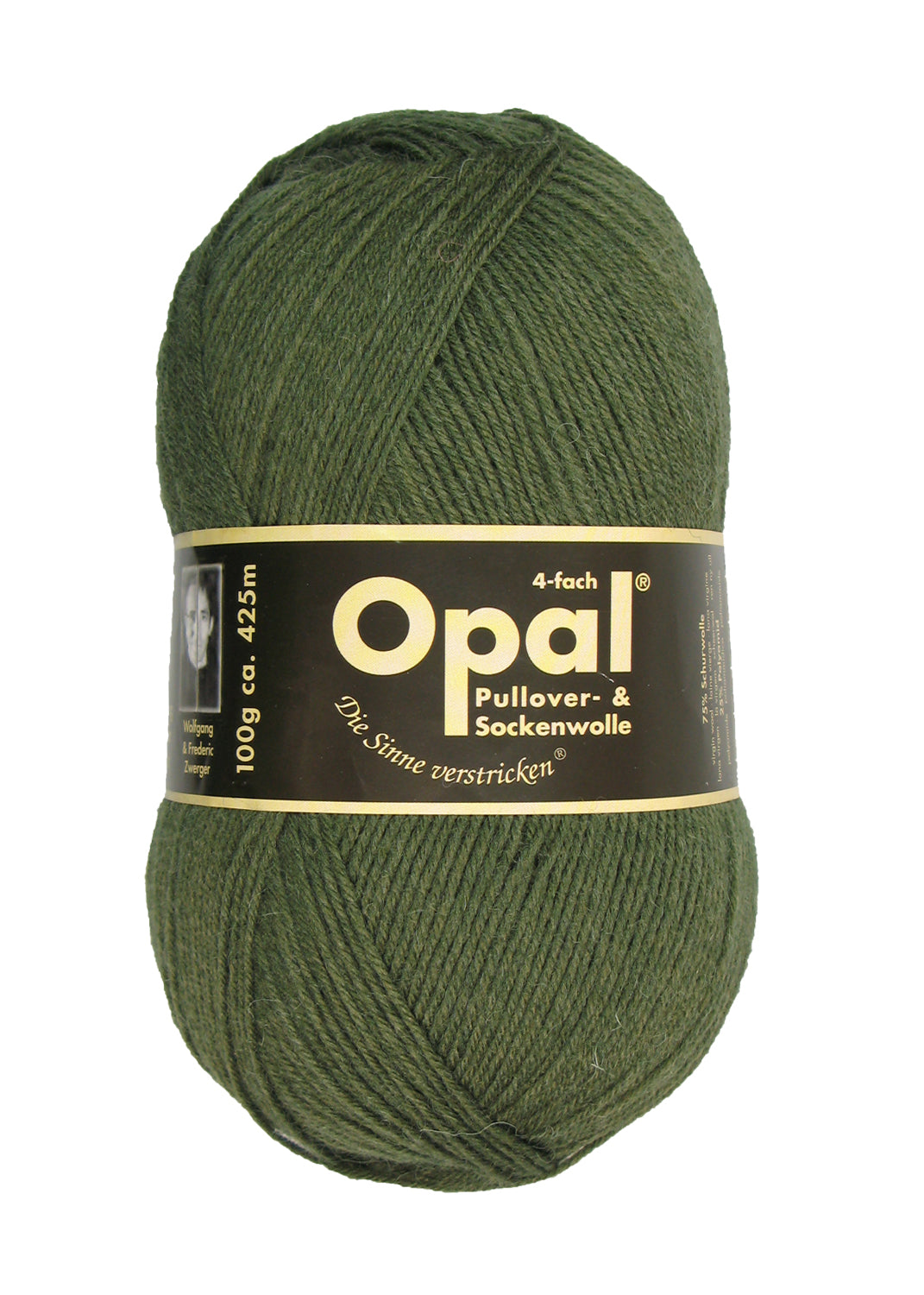 Opal 4-trådigt enfärgat garn