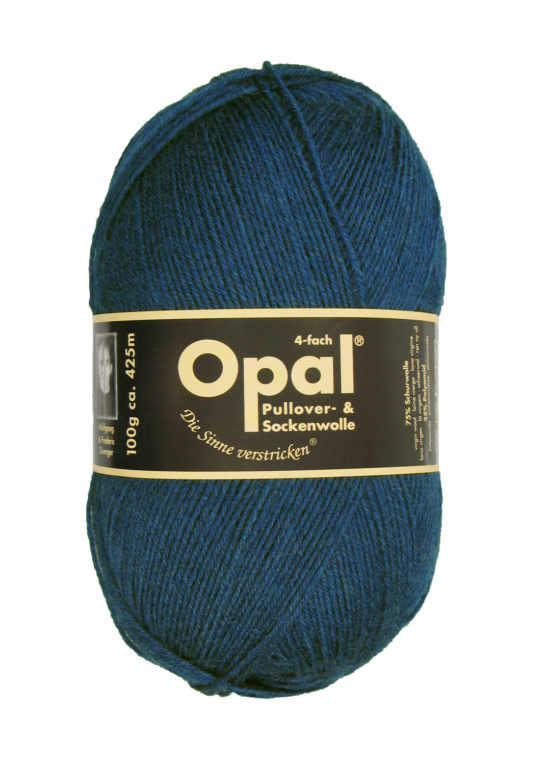 Opal 4-trådigt enfärgat garn
