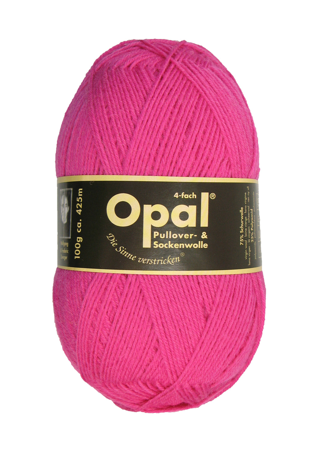 Opal 4-trådigt enfärgat garn