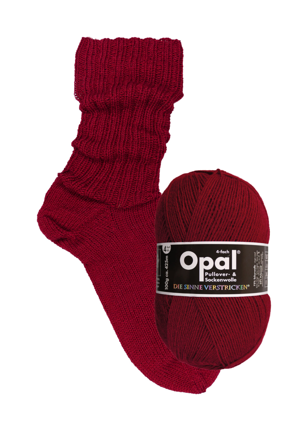 Opal Uni 2020 – 4-trådigt enfärgat garn