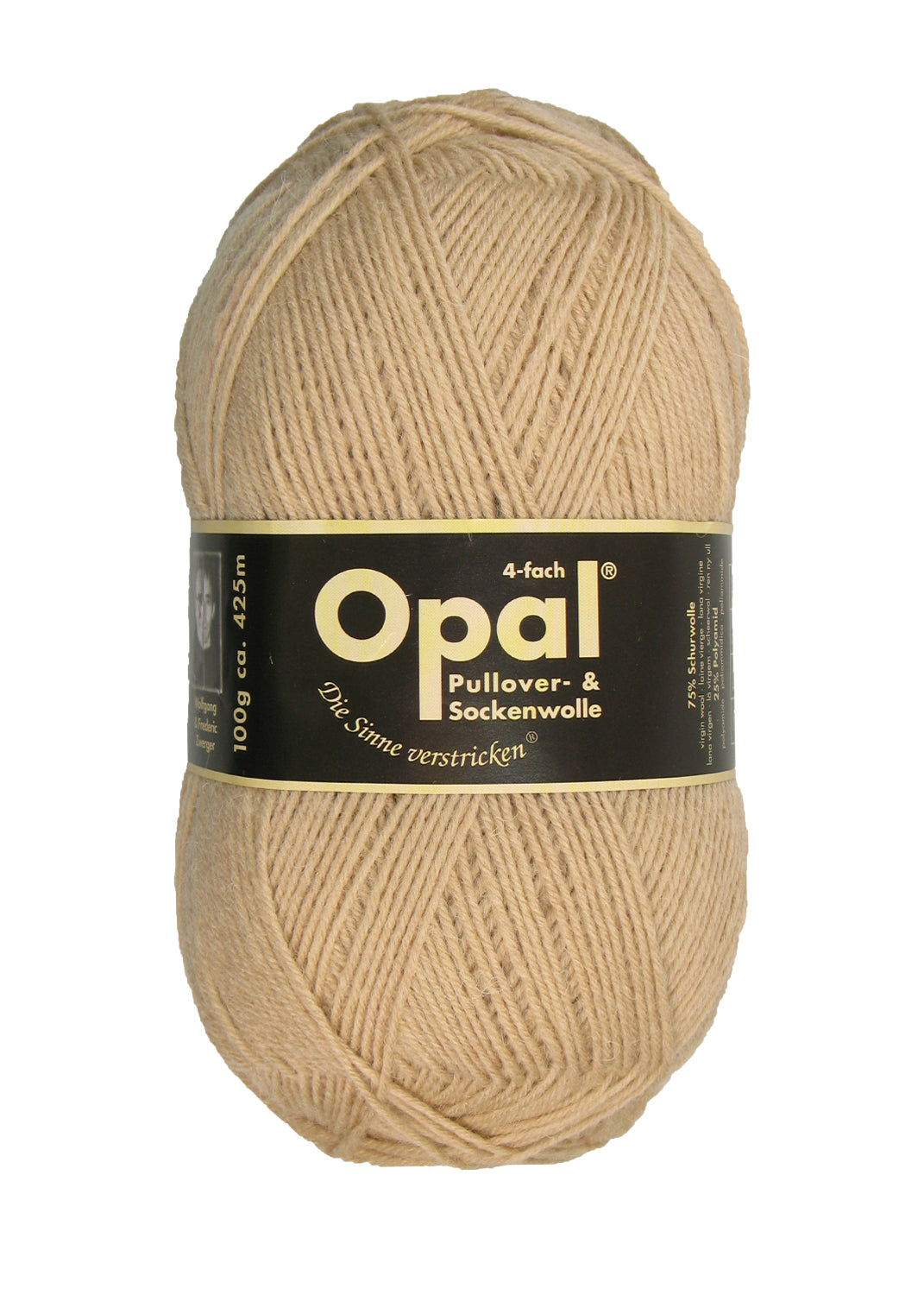 Opal 4-trådigt enfärgat garn